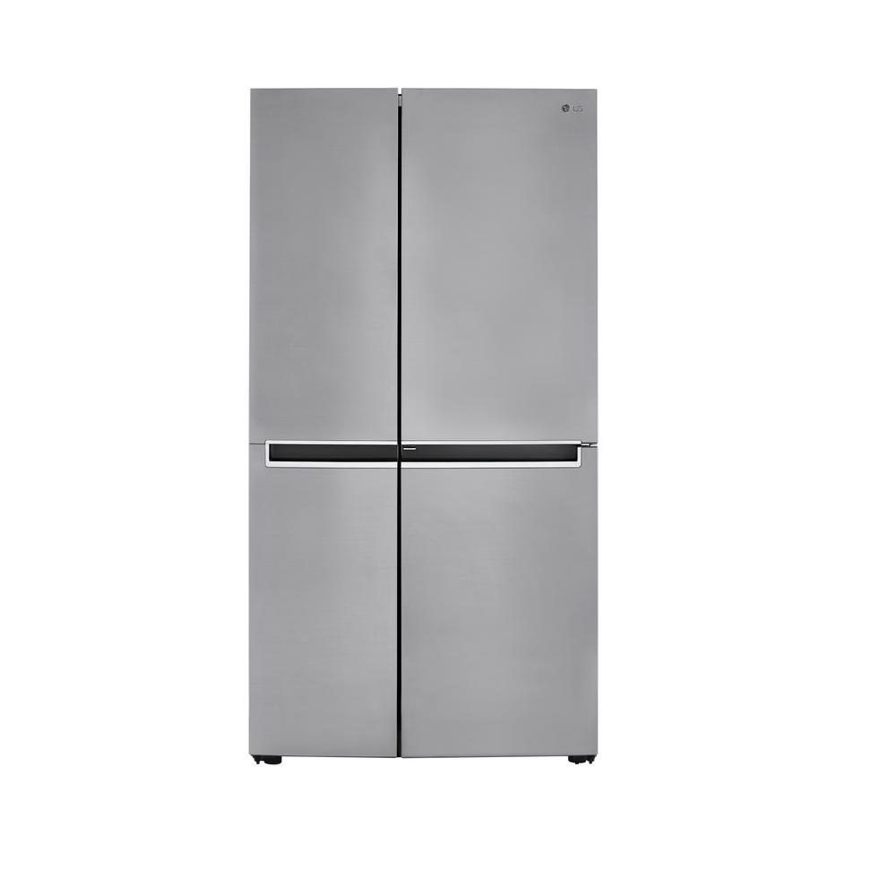 LG Electronics 27 cu. ft. Side by Side Refrigerator with Door in Door with Auto Ice Maker in Platinum Silver