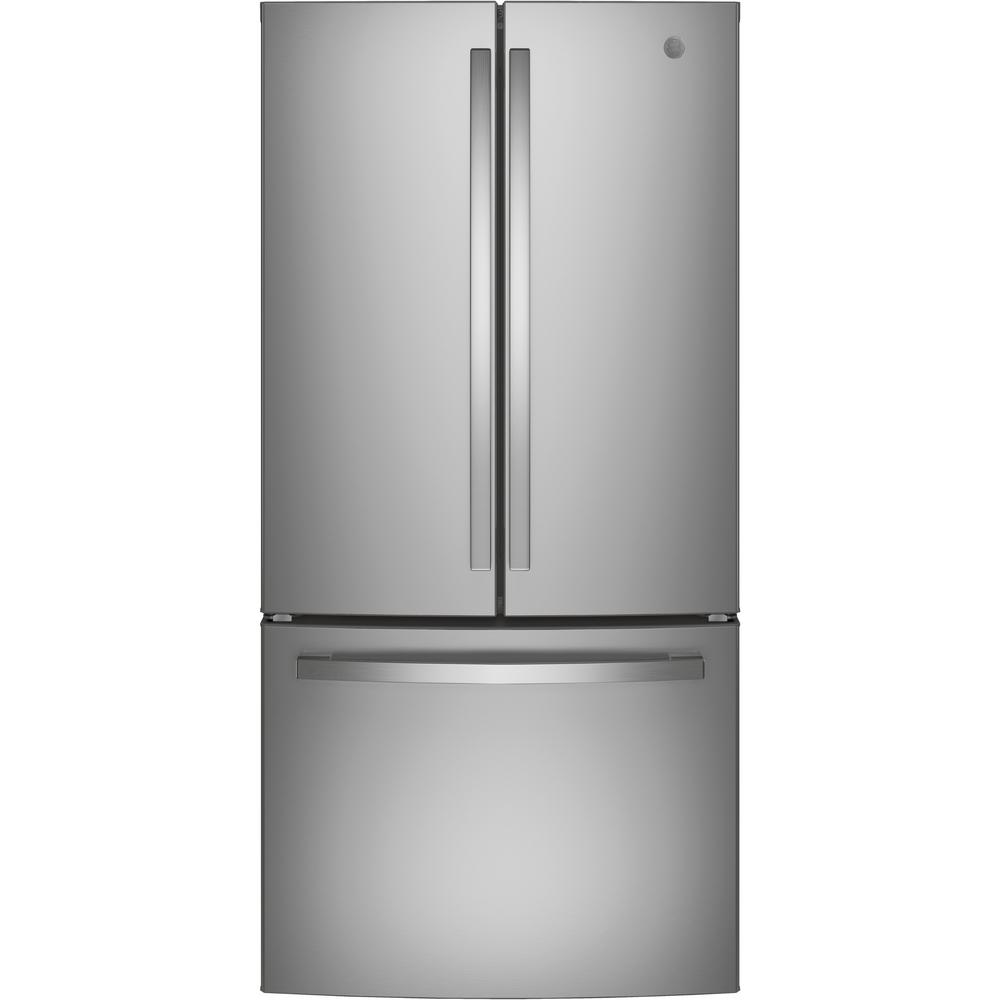 GE 24.7 cu. ft. French Door Refrigerator in Fingerprint Resistant Stainless Steel, Silver