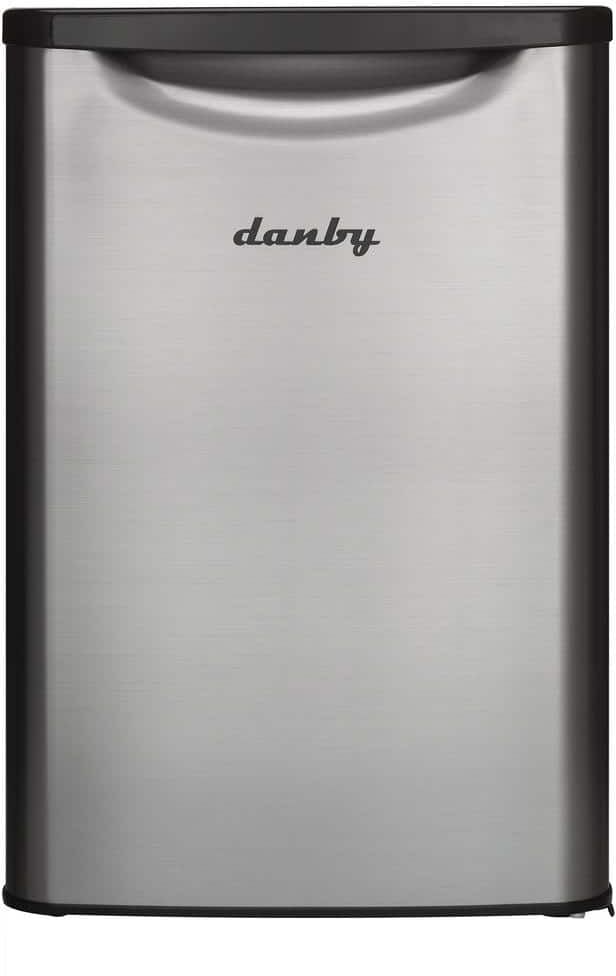 Danby 17.68 in. 2.6 cu.ft. Mini Refrigerator in Stainless Steel