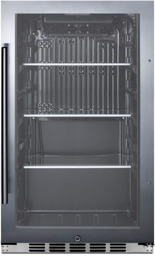 Summit Appliance Shallow Depth 19 in. 3.1 cu. ft. Outdoor Refrigerator in Stainless Steel