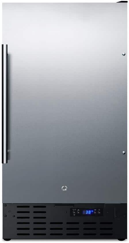 Summit Appliance 18 in. W 2.7 cu. ft. Freezerless Fridge in Stainless Steel Counter Depth