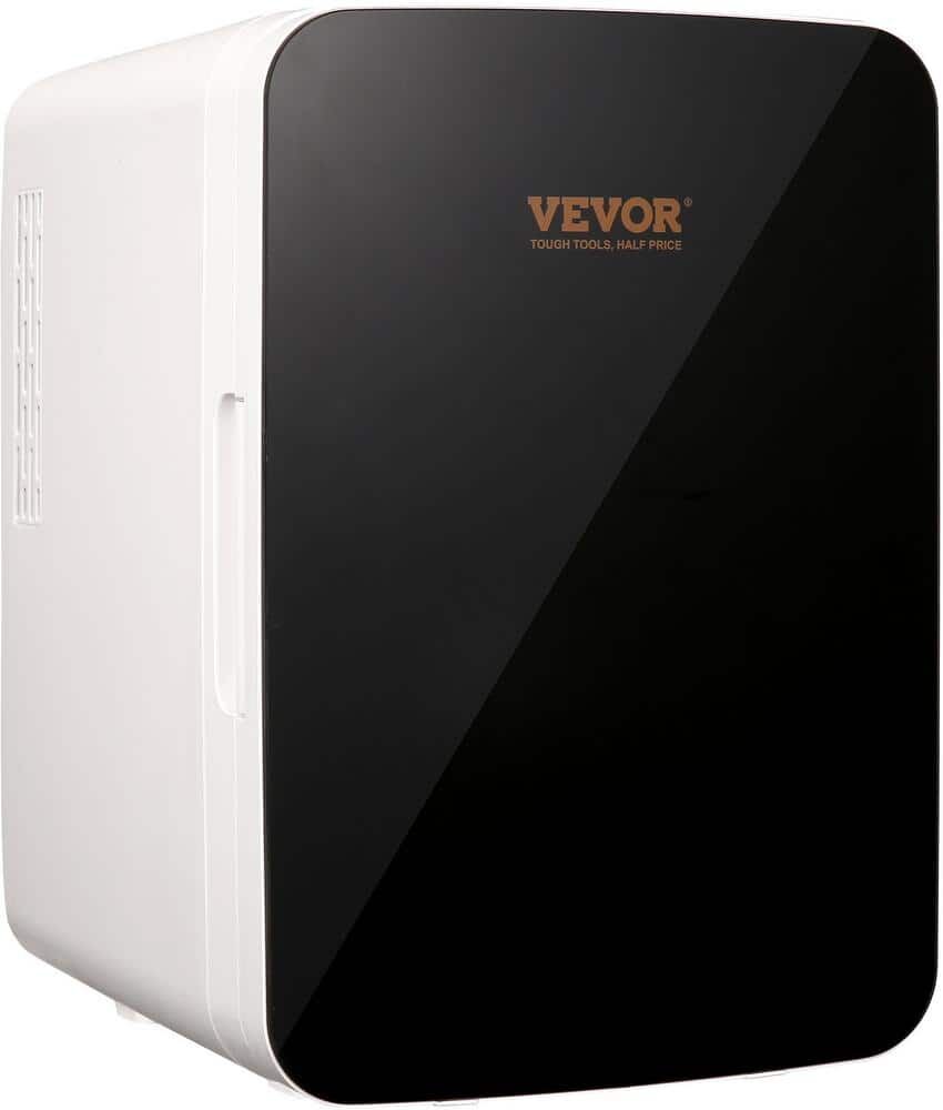 VEVOR Mini Fridge 10.8 in. 0.35 cu.ft. Retro Mini Refrigerator in Black Small Beverage Fridges