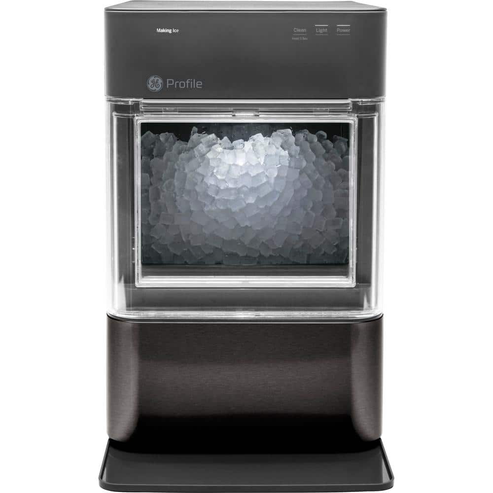 Profile Opal 24 lbs. Portable Nugget Ice Maker in Black Stainless WiFi Connected