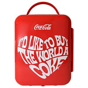 Coca-Cola 0.14 Cu. Ft. World 1971 Series 6 can Mini Fridge without Freezer, Red