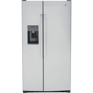 GE 25.3 cu. ft. Side by Side Refrigerator in Fingerprint Resistant Stainless Steel, Standard Depth
