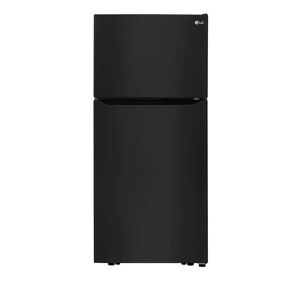 LG 30 in. W 20 cu. ft. Top Freezer Refrigerator w/ Multi-Air Flow and Reversible Door in Black, ENERGY STAR