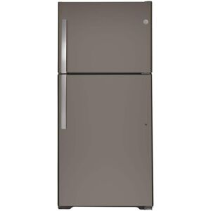 GE 19.2 cu. ft. Top Freezer Refrigerator in Slate, Fingerprint Resistant, Fingerprint Resistant Slate