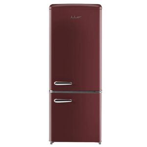 iio 7 cu. ft. Retro Bottom Freezer Refrigerator in Wine Red, ENERGY STAR