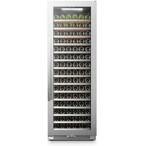 LANBO 164 Bottle Seamless Stainless Steel Single Zone Wine Refrigerator