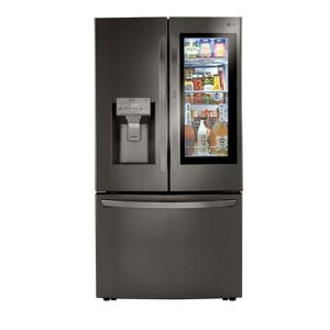 LG Electronics 23 cu. ft. French Door Smart Refrigerator, InstaView Door-in-Door, Craft Ice, PrintProof Black Stainless, Counter Depth, PrintProof Black Stainless Steel