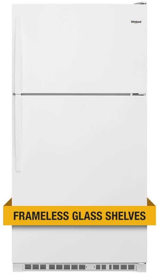 Whirlpool 20 cu. ft. Top Freezer Refrigerator in White