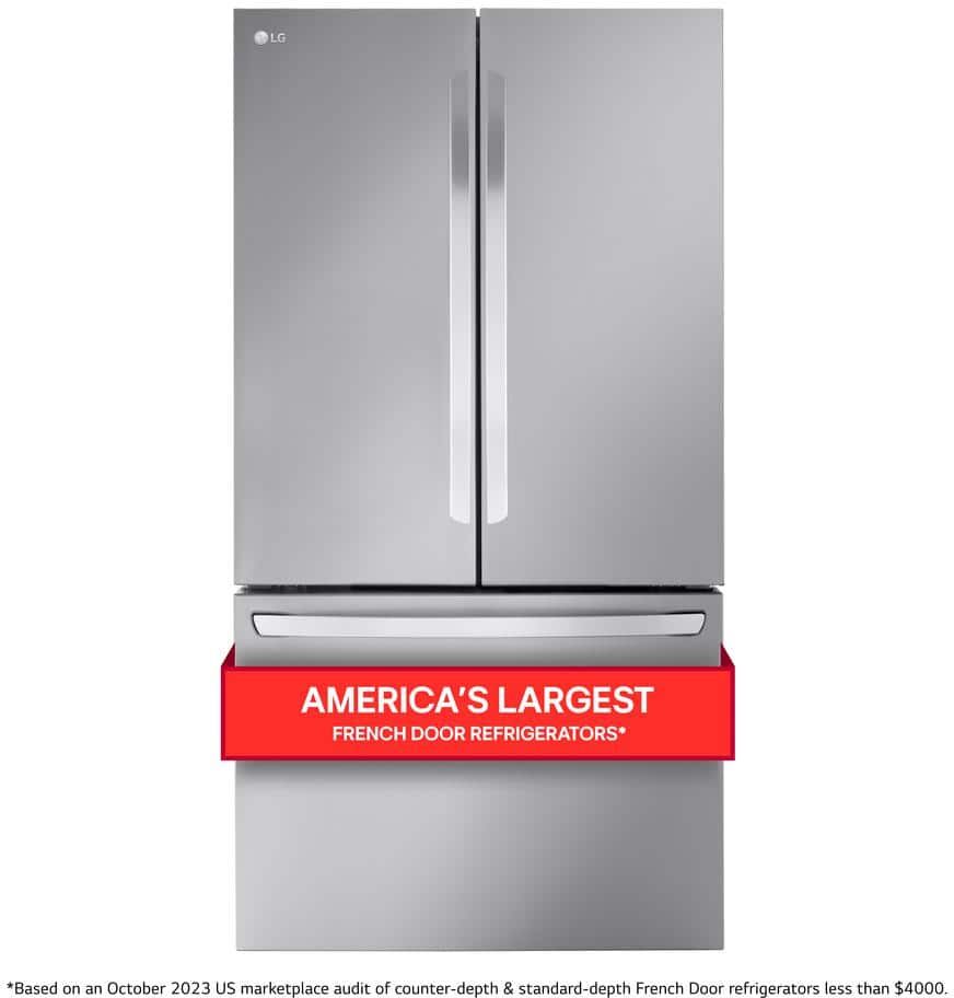 LG 32 cu. ft. Smart Standard-Depth MAX French Door Refrigerator with Internal Water Dispenser in PrintProof Stainless Steel