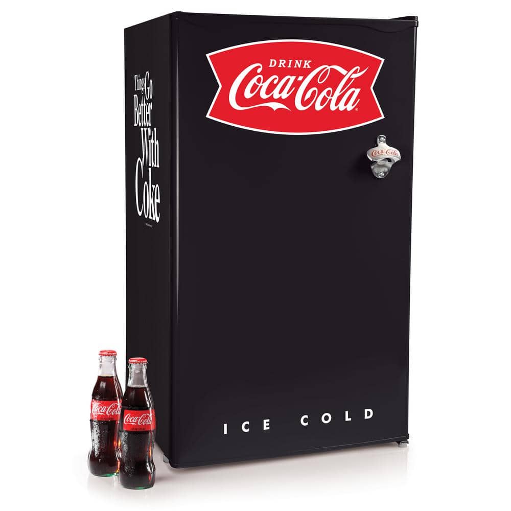 COKE 3.2 Cu. ft. Refrigerator With Freezer, Black