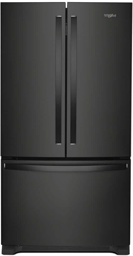 Whirlpool 25.2 cu. ft. French Door Refrigerator in Black with Internal Water Dispenser