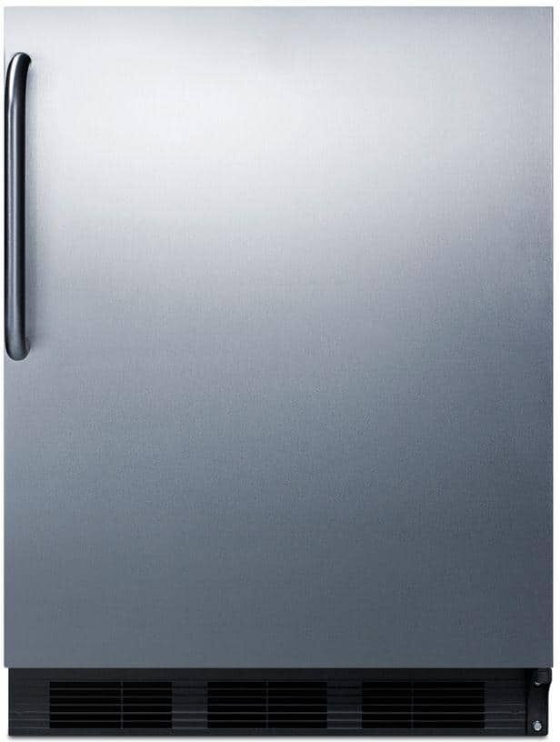 Summit Appliance 5.1 cu. ft. Mini Refrigerator with Freezer in Stainless Steel