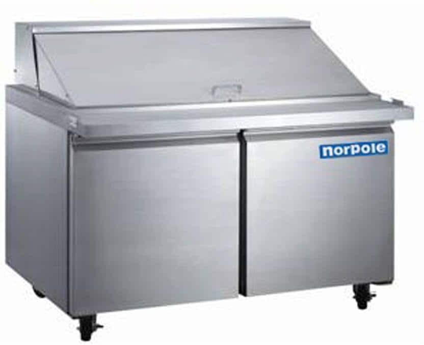 Norpole 12 cu. ft. Mega Top Commercial Refrigerator in Stainless Steel