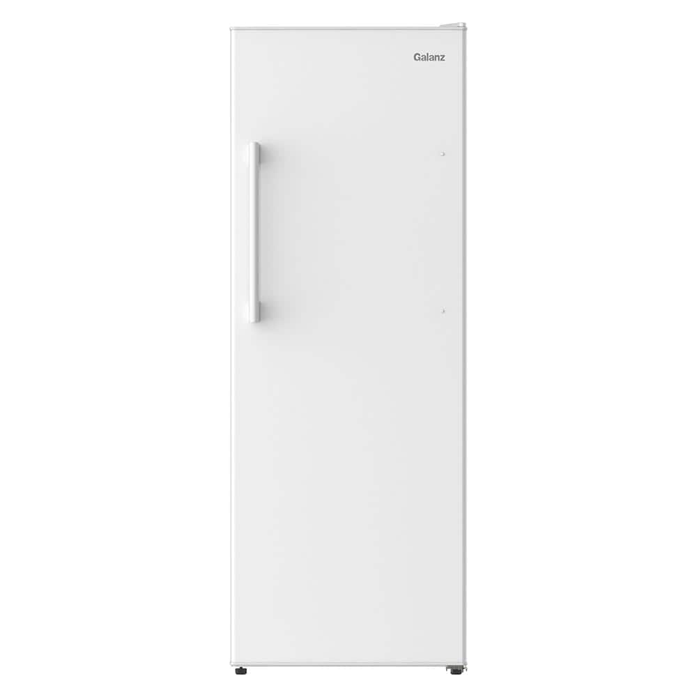 Galanz 11 cu. ft. Frost Free Convertible Upright Freezer or Fridge in White with Electronic Temperature Control