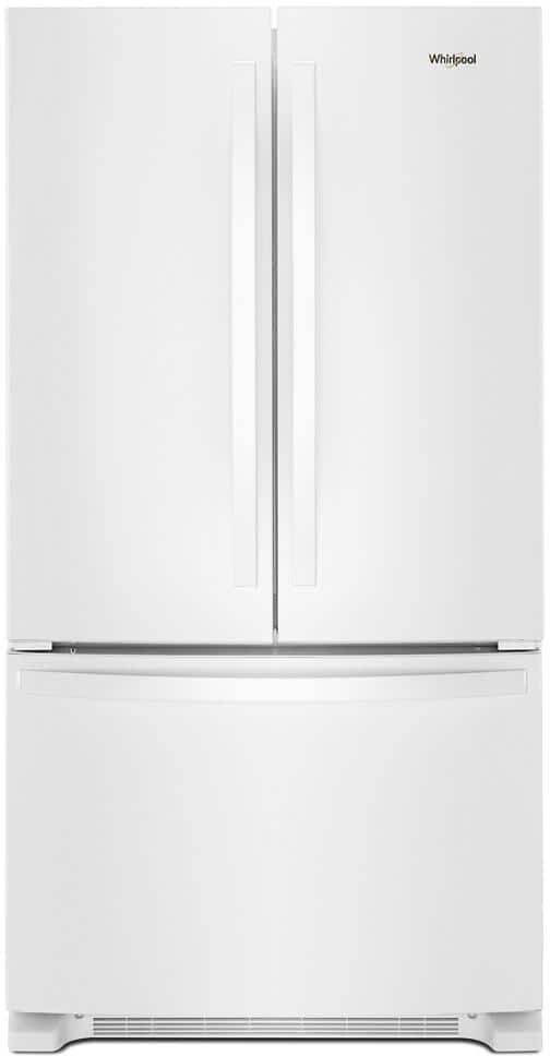 Whirlpool 25.2 cu. ft. French Door Refrigerator in White with Internal Water Dispenser