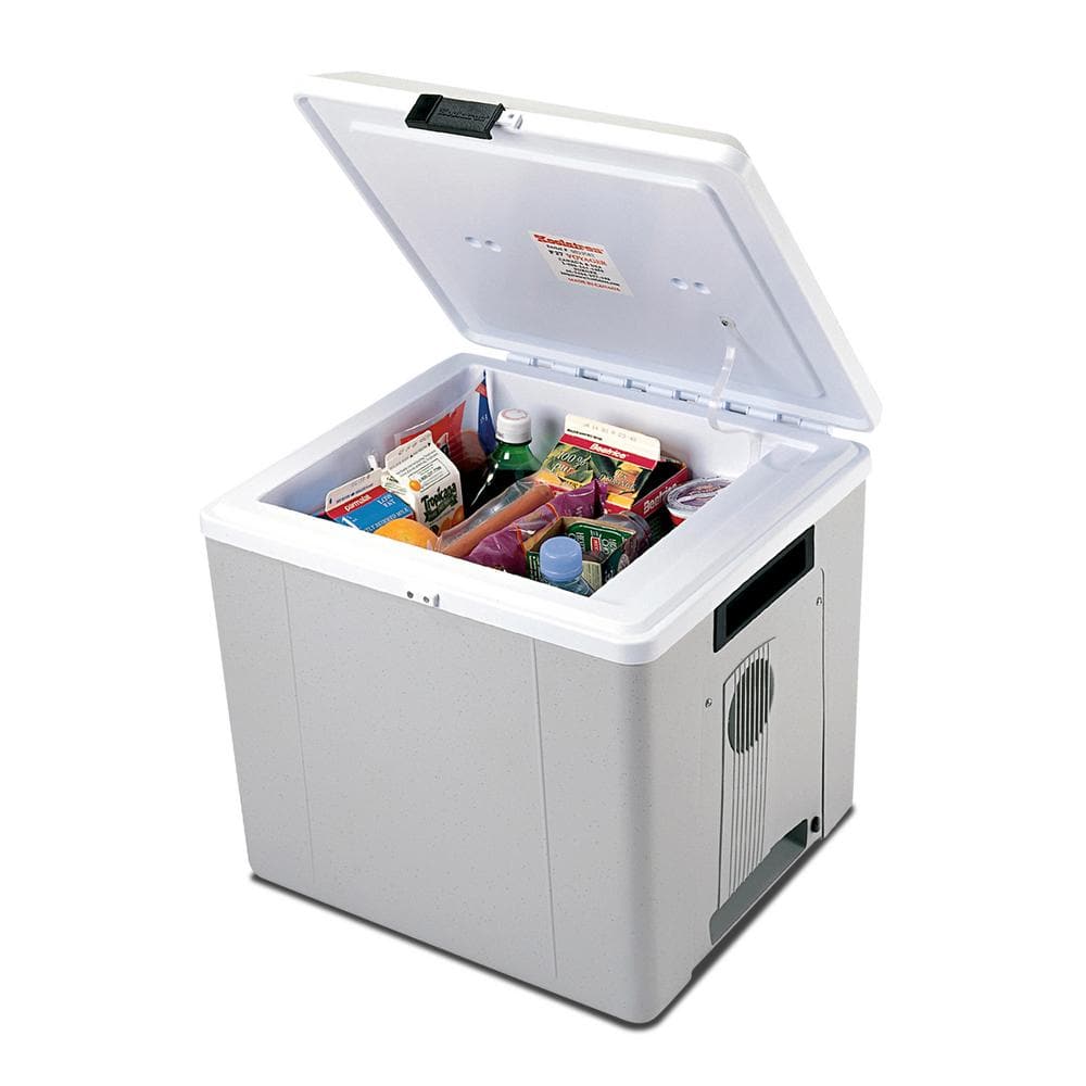 Koolatron 12V Electric Cooler/Warmer, 27L (29 qt.) Thermoelectric Car Fridge, Two-Way Design, Gray