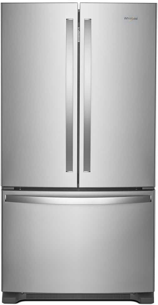 Whirlpool 25.2 cu. ft. French Door Refrigerator in Fingerprint Resistant Stainless Steel with Internal Water Dispenser