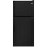 Whirlpool 18.25 cu. ft. Top Freezer Built-In and Standard Refrigerator in Black