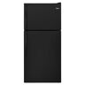 Whirlpool 18.25 cu. ft. Top Freezer Built-In and Standard Refrigerator in Black