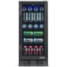 NewAir Single Zone 15 in. 96 (12 oz) Can Built-In Beverage Cooler Fridge with Precision Temp. Control - Black Stainless Steel