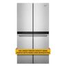 Whirlpool 36 in. 19.4 cu. ft. 4-Door French Door Refrigerator in Fingerprint Resistant Stainless Steel, Counter Depth