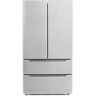 Cosmo 22.5 cu. ft. 4-Door French Door Refrigerator with Recessed Handle in Stainless Steel, Counter Depth