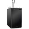 Ivation Dual Tap Kegerator, Draft Beverage Dispenser and Universal Beer Cooler, Black