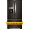 Whirlpool 25 cu. ft. French Door Refrigerator in Fingerprint Resistant Black Stainless