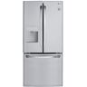 LG 30 in. W 22 cu. ft. French Door Refrigerator with Water Dispenser in Stainless Steel