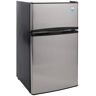 West Bend 3.1 cu.ft. 2 Door Mini Fridge in Stainless Steel with Freezer