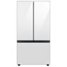 Samsung Bespoke 24 cu. ft. 3-Door French Door Smart Refrigerator with Beverage Center in White Glass, Counter Depth