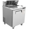 VEVOR Sandwich Prep Table 7.42 cu. ft. Food Prep Fridge, Commercial Stainless Steel Prep Refrigerator Table