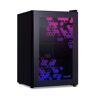 NewAir Prismatic Series 17 in. Single Zone 85 Can Beverage Cooler with RGB HexaColor LED Lights Mini Gaming Fridge in Black