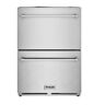 Thor 24 in. 3.36 cu. ft. Built-in Undercounter Double Drawer Freezer in Stainless Steel