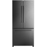 Galanz 33 in. W 18 cu. ft. French Door Refrigerator in Fingerprint Resistant Stainless Steel, Counter Depth