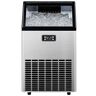 17.5 in. 100 lbs. Commercial Freestanding Ice Maker in Stainless Steel, Sliver