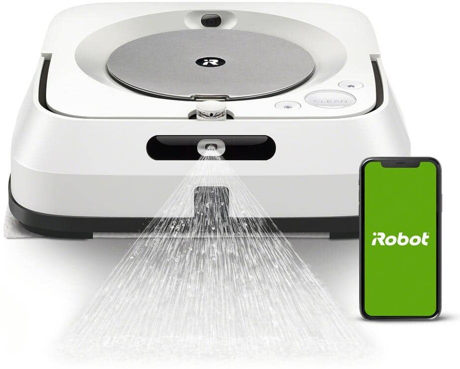 iRobot Braava Jet m6 6110 Robot Mop with Precision Jet Spray, Smart Mapping, Recharge and Resume, for Multi Room