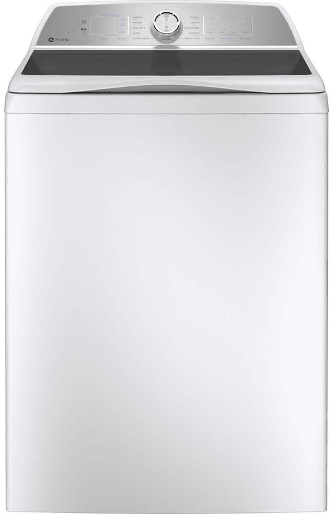 GE Profile 5.0 cu. ft. High-Efficiency Smart Top Load Washer in White with Microban Technology, ENERGY STAR