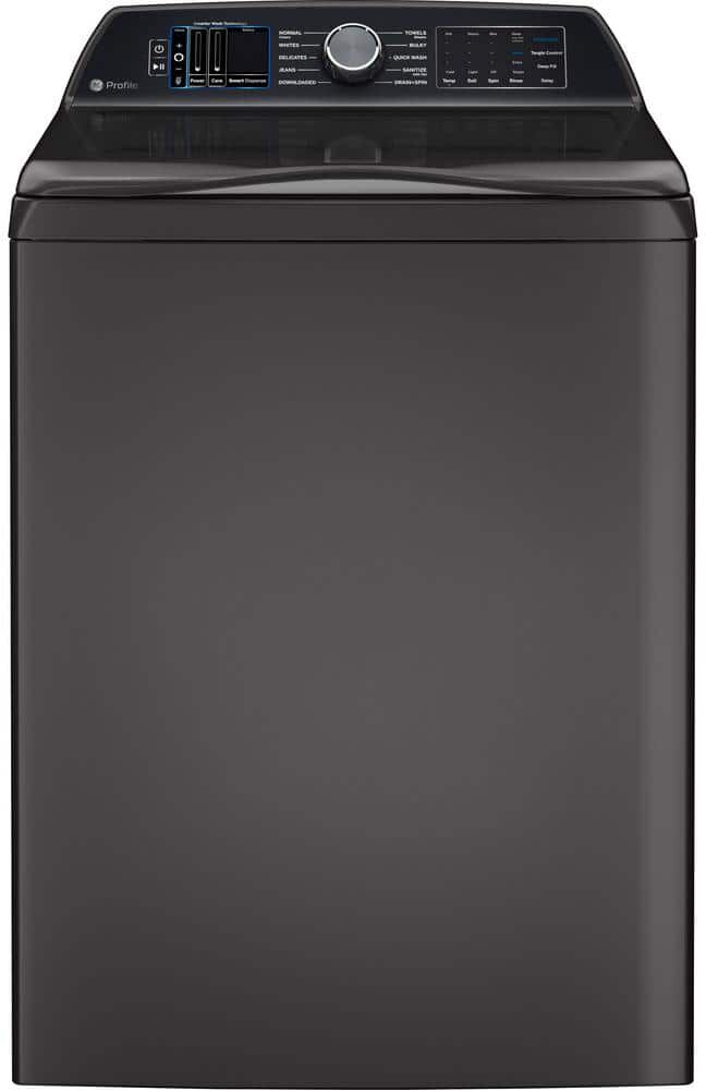 GE Profile 5.4 cu. ft. High-Efficiency Smart Top Load Washer in Diamond Gray with Built-in Alexa Voice Assistant