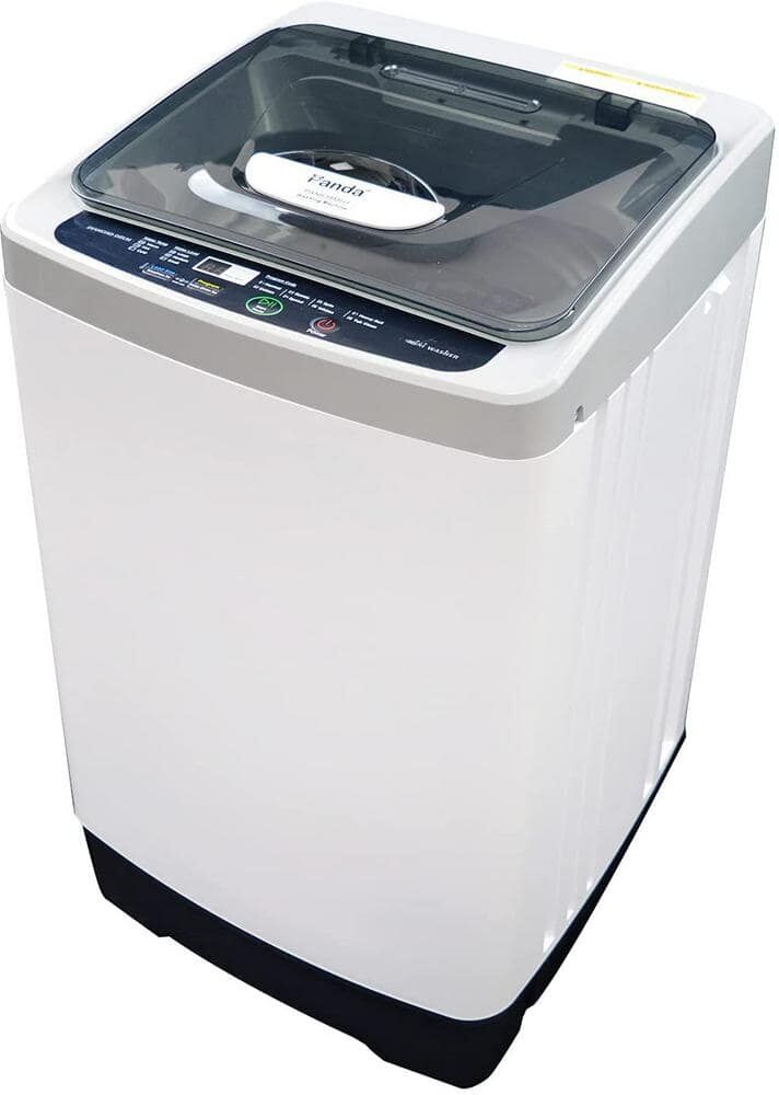 Panda 1.38 cu. ft. White Portable Top Load Washer Compact Washing Machine with Stainless Steel Tub