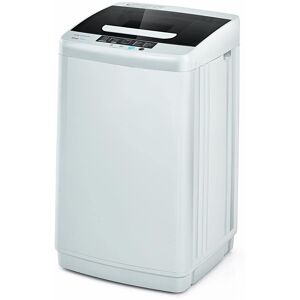 Costway White Full-Automatic Laundry Washing Machine