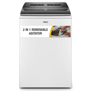 Whirlpool 5.2 - 5.3 cu. ft. Smart Top Load Washing Machine in White with 2 in 1 Removable Agitator, ENERGY STAR