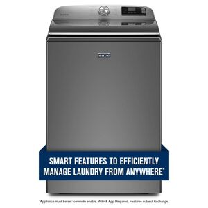Maytag 5.3 cu. ft. Smart Capable Metallic Slate Top Load Washing Machine with Extra Power, ENERGY STAR