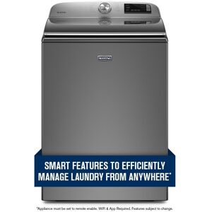 Maytag 4.7 cu. ft. Smart Capable Metallic Slate Top Load Washing Machine with Extra Power and Deep Fill Option