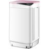 Costway Pink Full-Automatic Washing Machine Washer with Germicidal UV Light