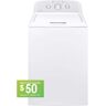 Hotpoint 3.8 cu. ft. Top Load Washer with Stainless Steel Basket in White