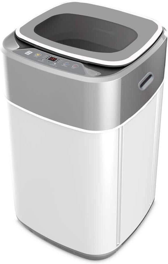 Portable Washing Machine: Top 10 Models & Buyer's Guide 38 RCA 1.0 cu. ft. Compact Top Loading Washing Machine in Grey with Stainless Steel Drum